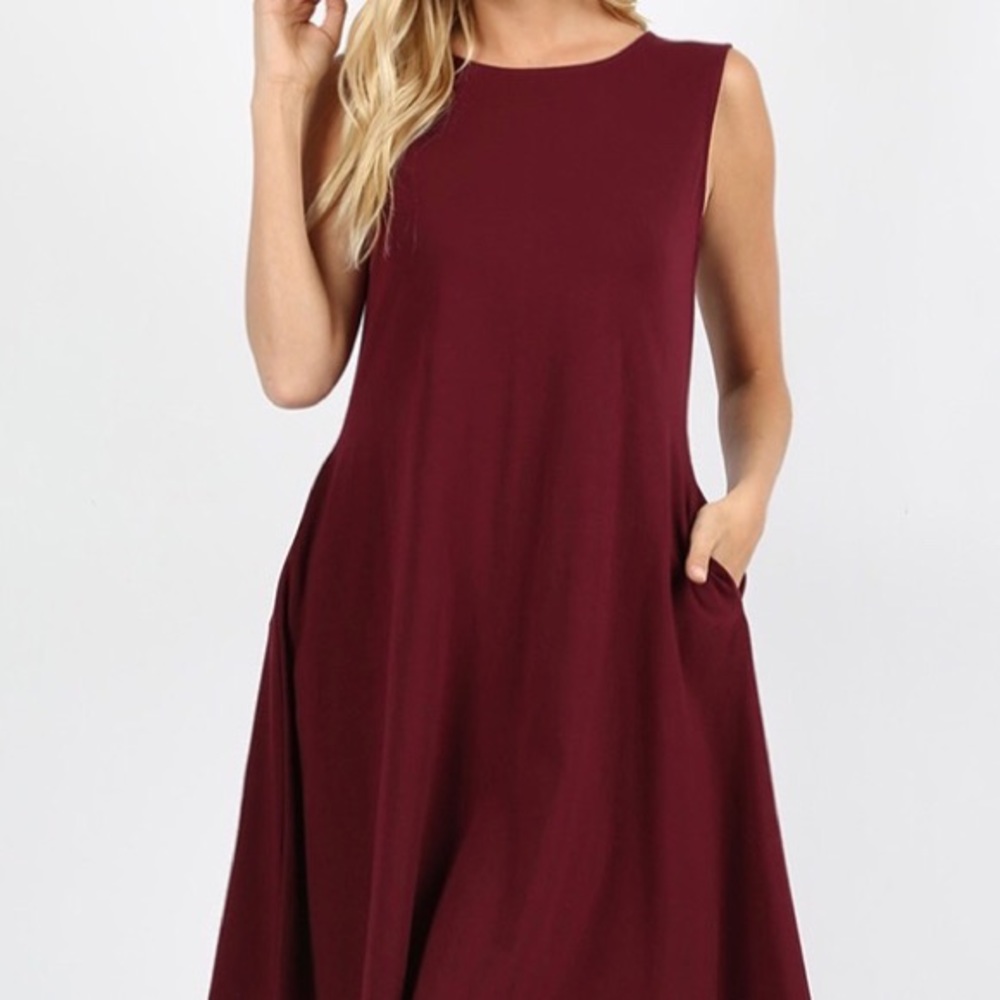 Super comfy sleeveless dress with pockets